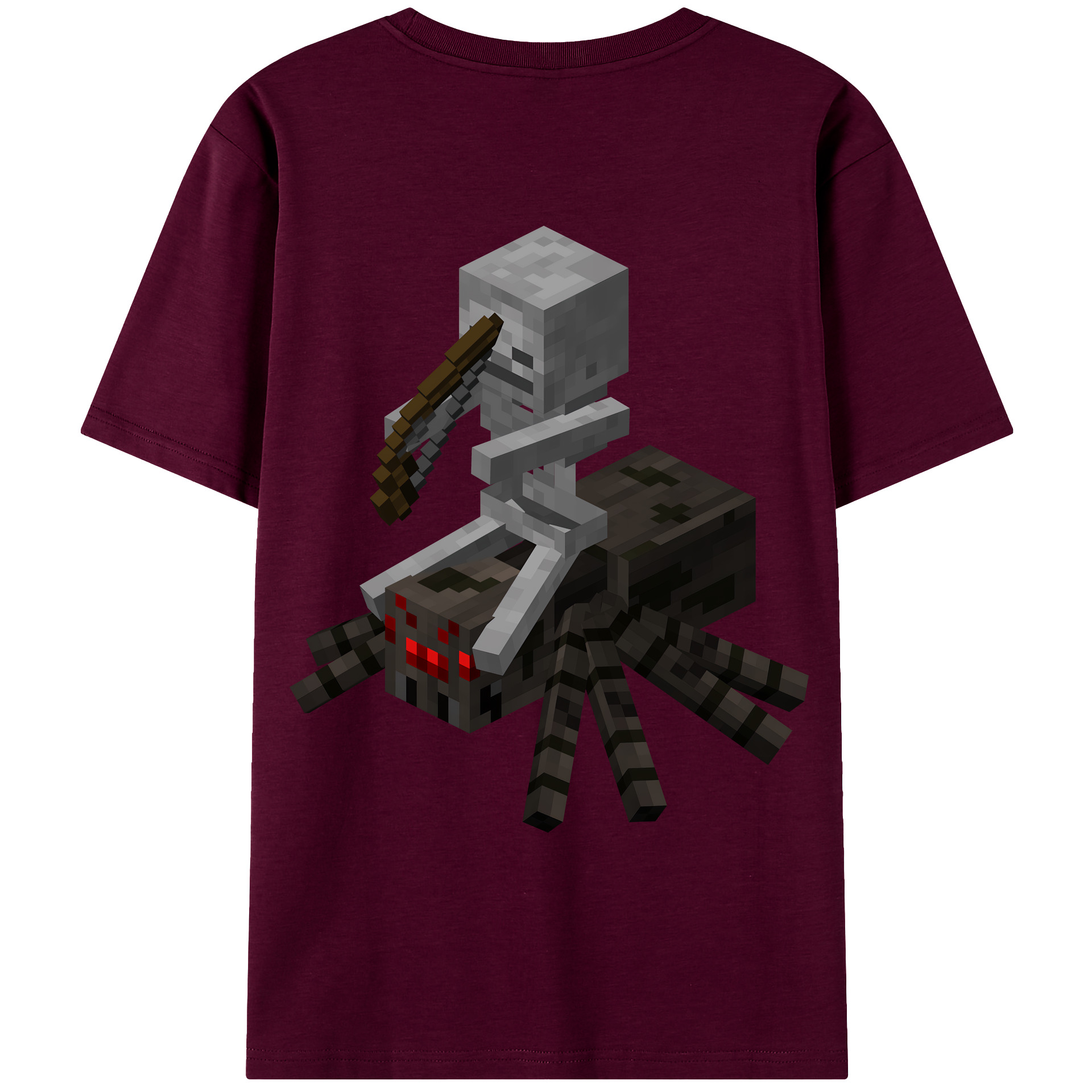 （画像用） マインクラフト ブロックの世界 Minecraft MC Block world レディース半袖Tシャツ(バックプリント)